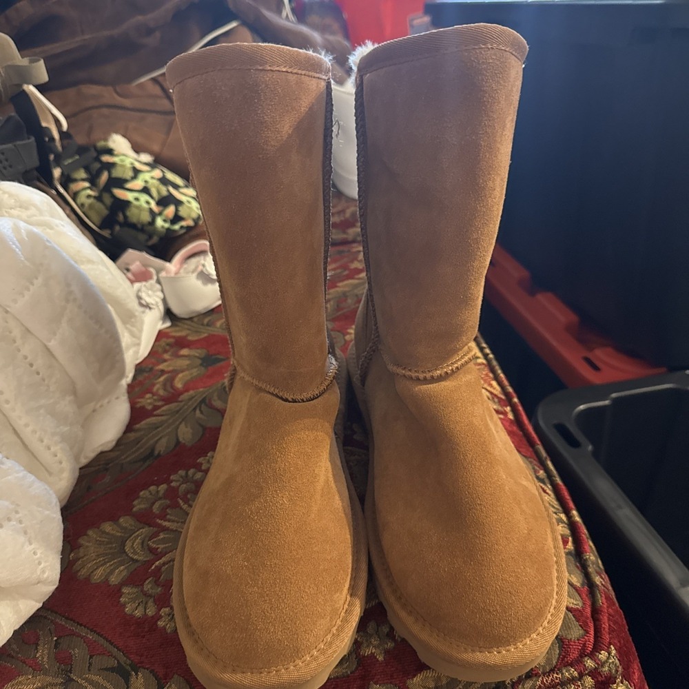 Dream Pairs Women's Sweaty-Buckle-K Snow Boots,Brown,8